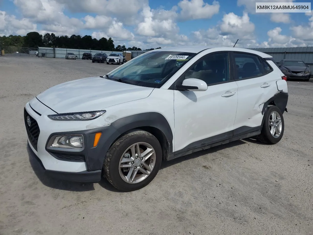 2021 Hyundai Kona Se VIN: KM8K12AA8MU645904 Lot: 69109594