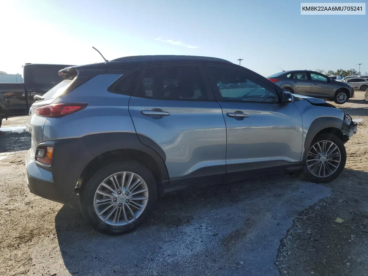 2021 Hyundai Kona Sel VIN: KM8K22AA6MU705241 Lot: 69247024