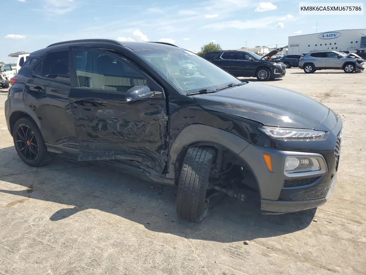 2021 Hyundai Kona Night VIN: KM8K6CA5XMU675786 Lot: 69619884