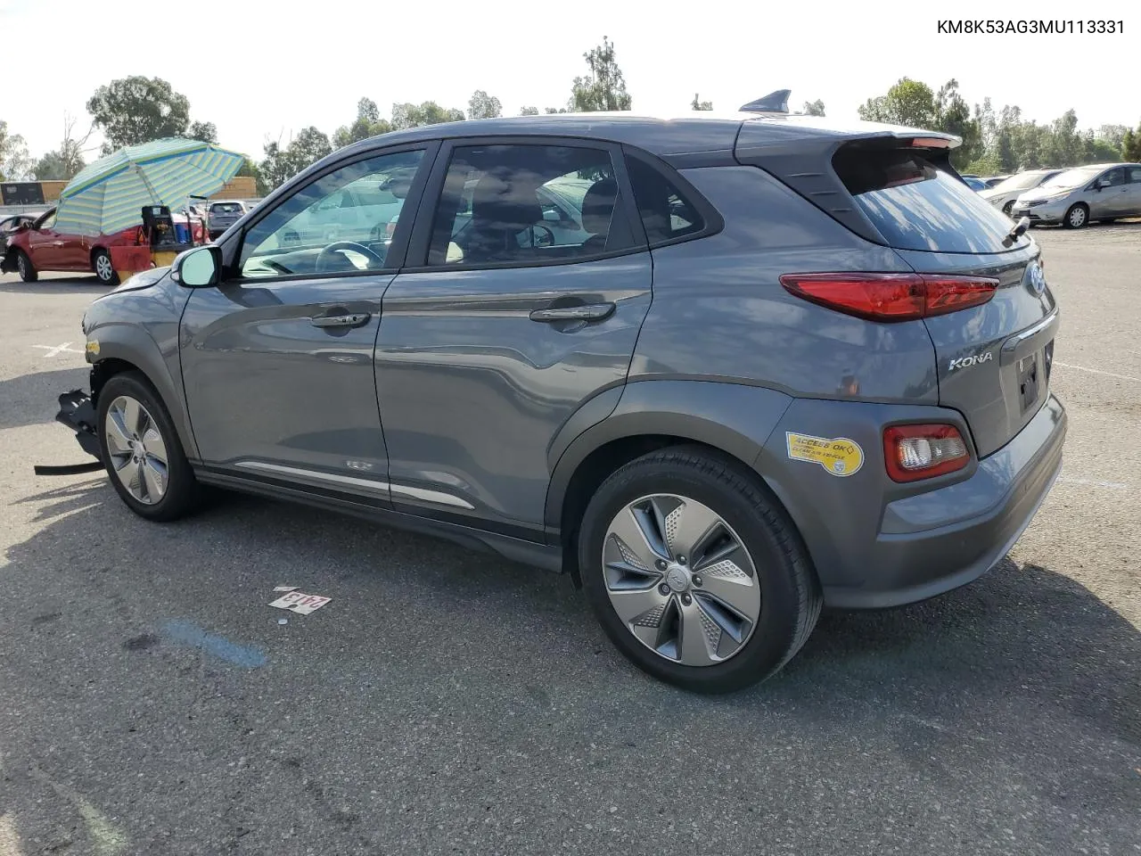 2021 Hyundai Kona Ultimate VIN: KM8K53AG3MU113331 Lot: 70340774