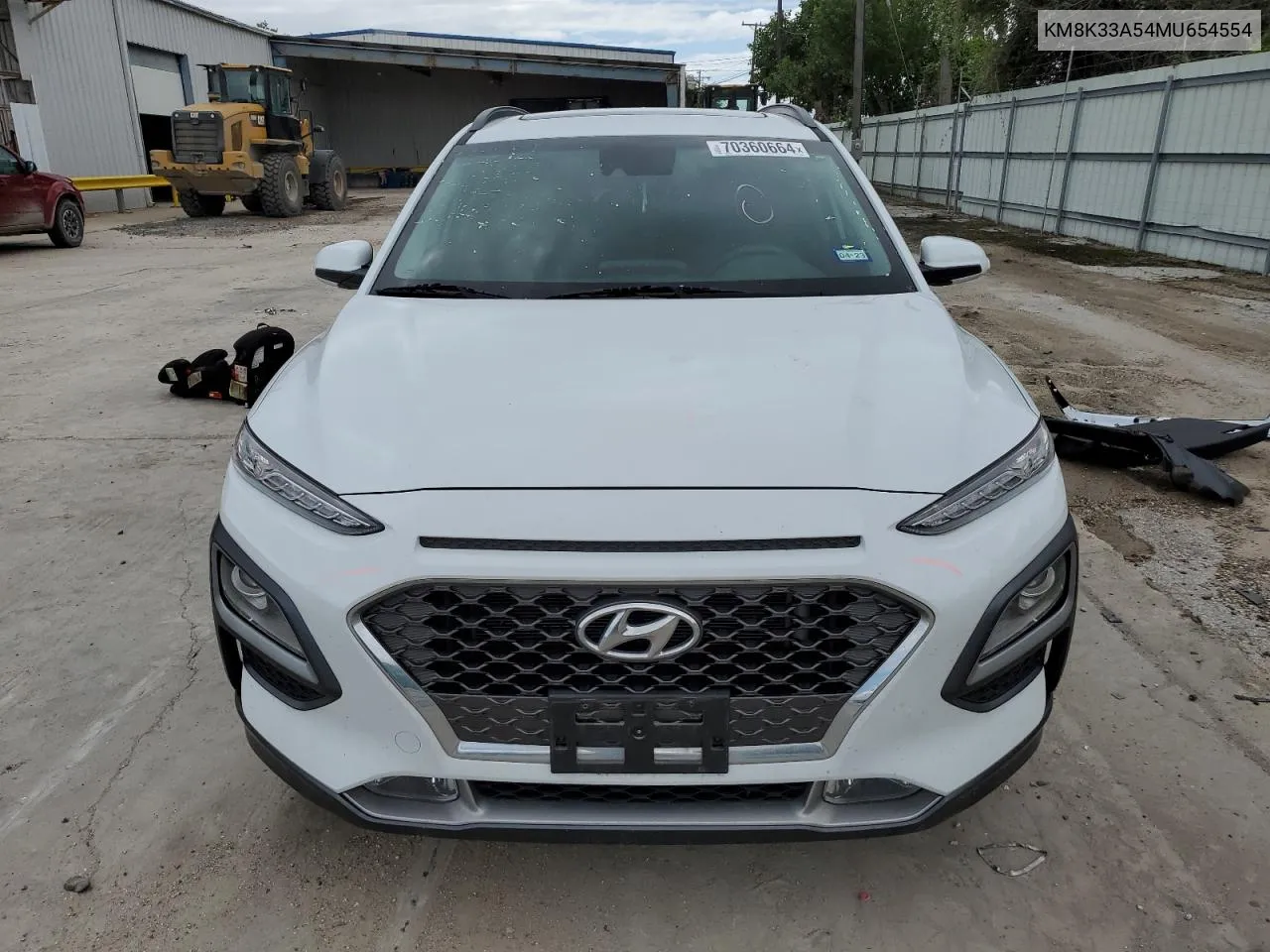 2021 Hyundai Kona Limited VIN: KM8K33A54MU654554 Lot: 70360664