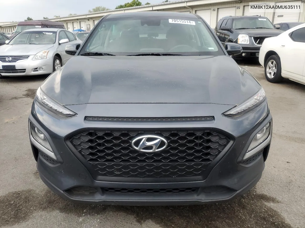 2021 Hyundai Kona Se VIN: KM8K12AA0MU635111 Lot: 70515514