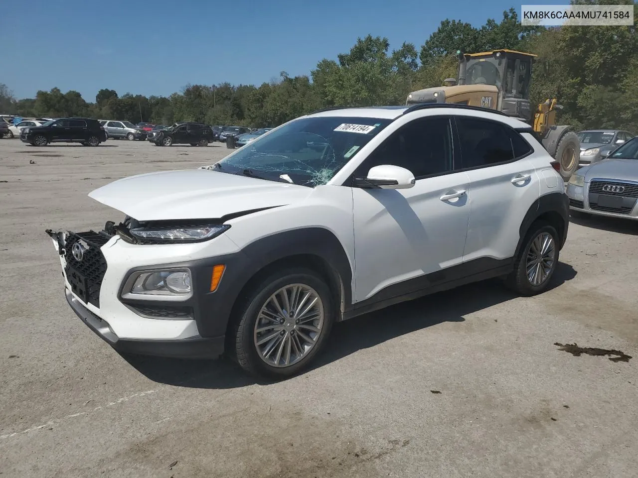 KM8K6CAA4MU741584 2021 Hyundai Kona Sel Plus