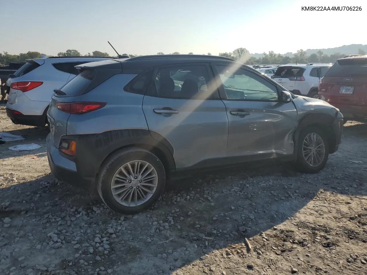 2021 Hyundai Kona Sel VIN: KM8K22AA4MU706226 Lot: 70632624