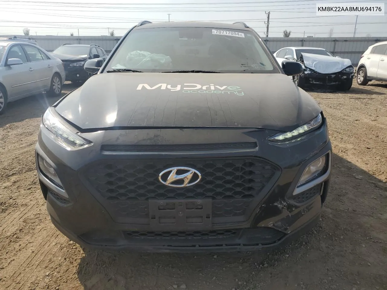 2021 Hyundai Kona Sel VIN: KM8K22AA8MU694176 Lot: 70717094