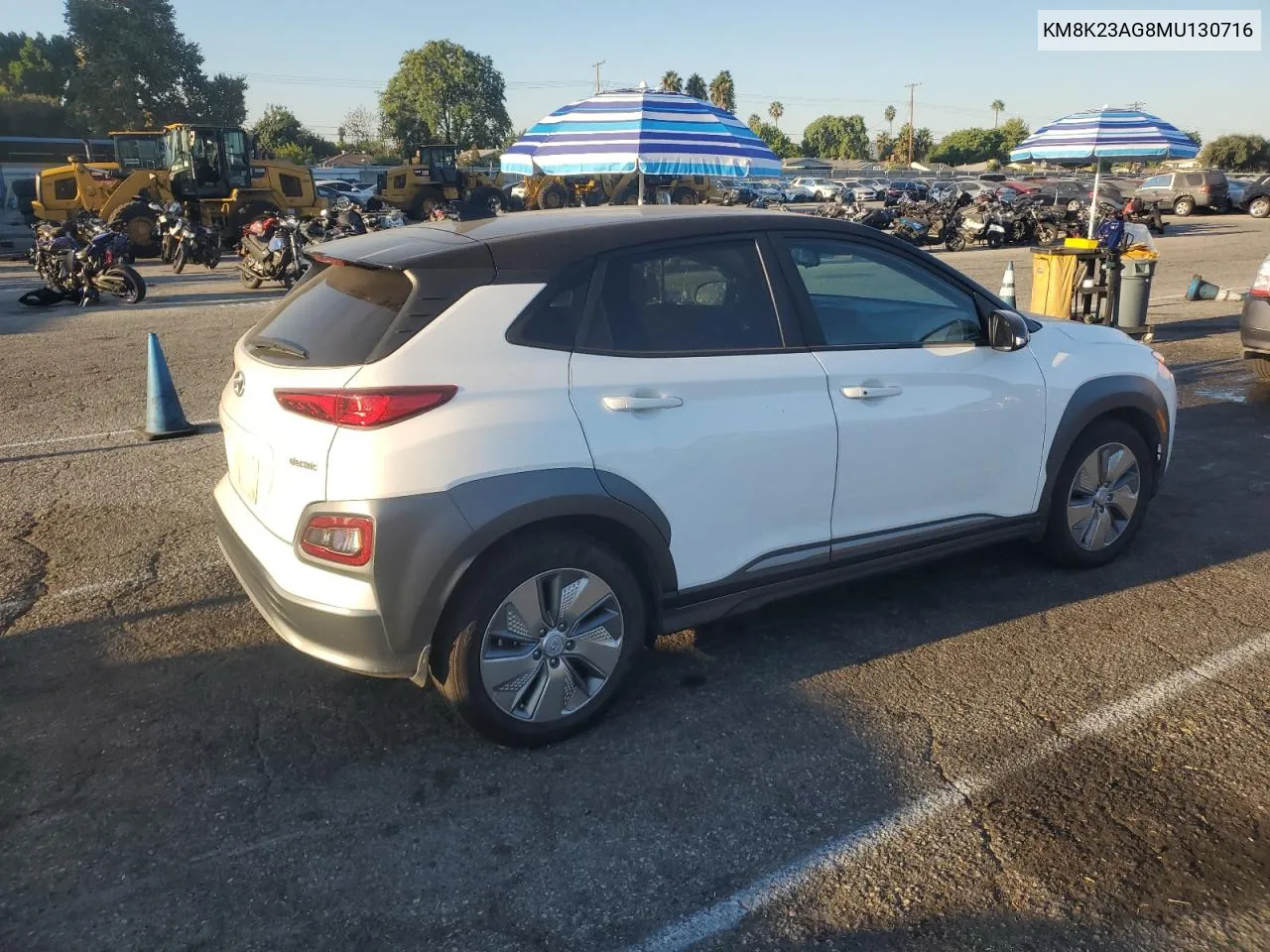 KM8K23AG8MU130716 2021 Hyundai Kona Sel