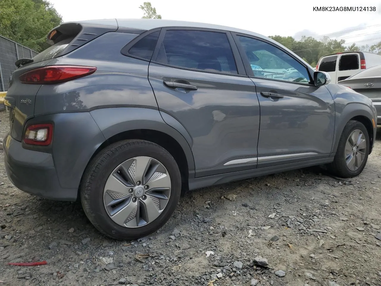 2021 Hyundai Kona Sel VIN: KM8K23AG8MU124138 Lot: 70865014