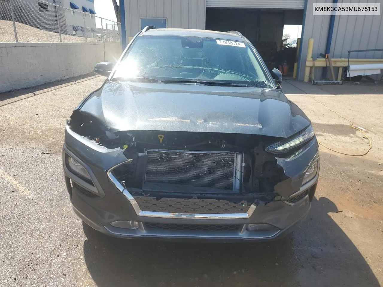 2021 Hyundai Kona Limited VIN: KM8K3CA53MU675153 Lot: 71048724