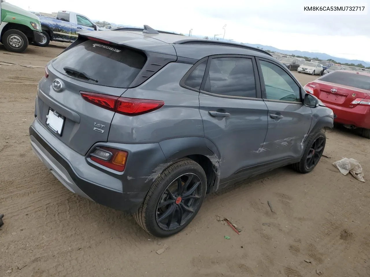 2021 Hyundai Kona Night VIN: KM8K6CA53MU732717 Lot: 71292144