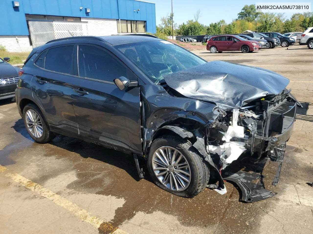 2021 Hyundai Kona Sel VIN: KM8K2CAA5MU738110 Lot: 71511954