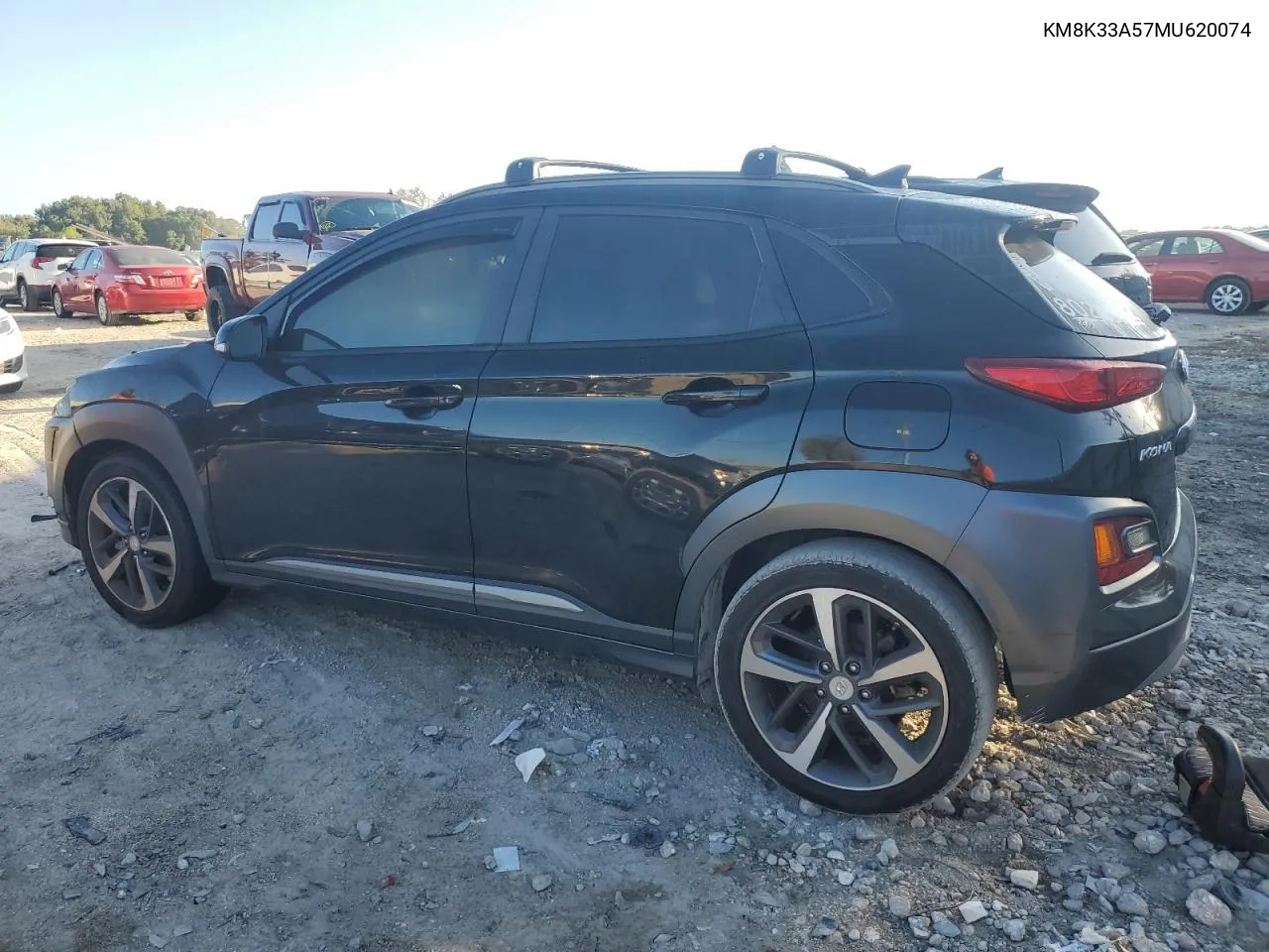 2021 Hyundai Kona Limited VIN: KM8K33A57MU620074 Lot: 72034384