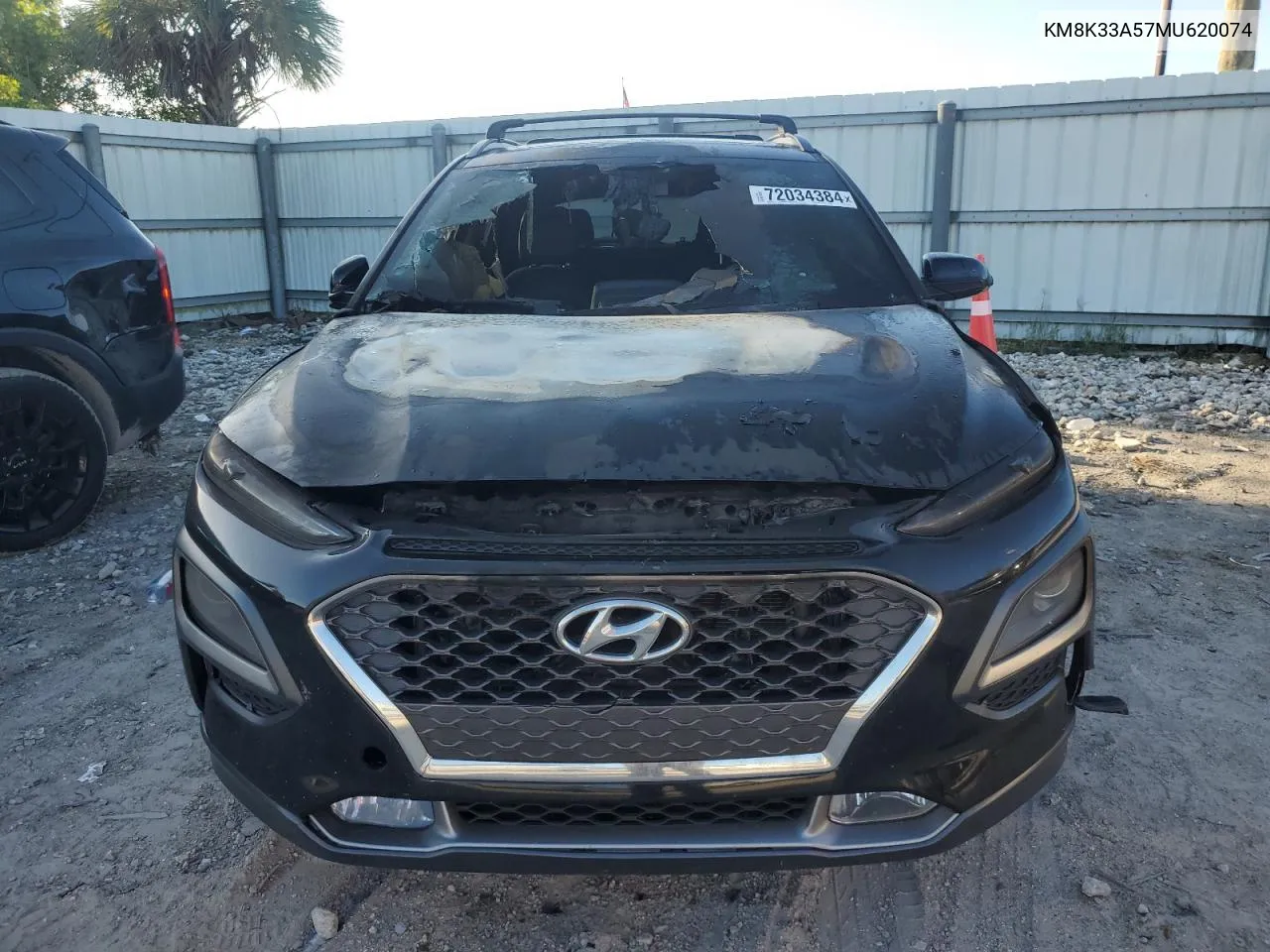 2021 Hyundai Kona Limited VIN: KM8K33A57MU620074 Lot: 72034384