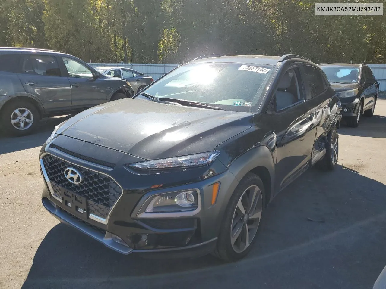 2021 Hyundai Kona Limited VIN: KM8K3CA52MU693482 Lot: 73027144