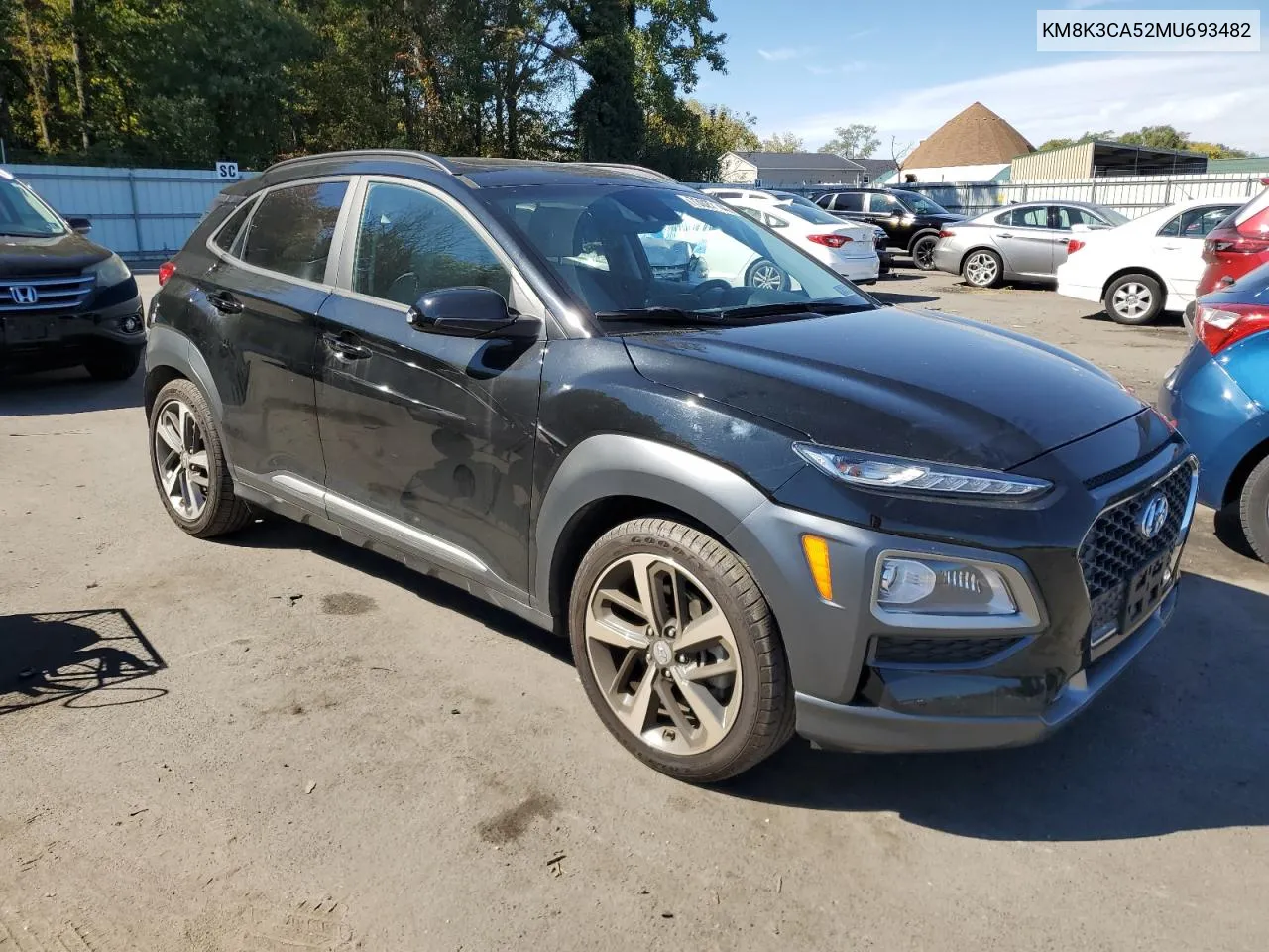 2021 Hyundai Kona Limited VIN: KM8K3CA52MU693482 Lot: 73027144