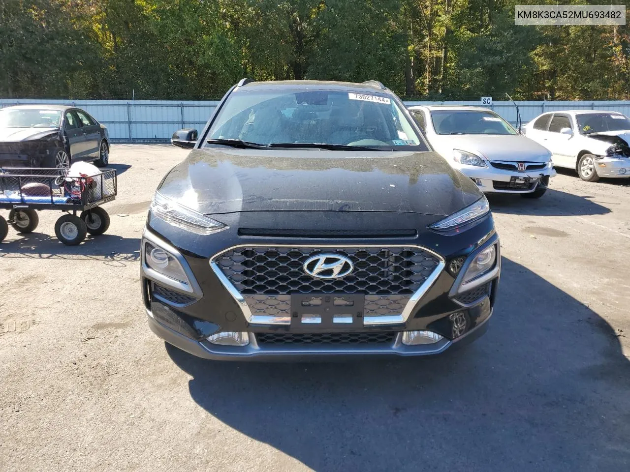 2021 Hyundai Kona Limited VIN: KM8K3CA52MU693482 Lot: 73027144