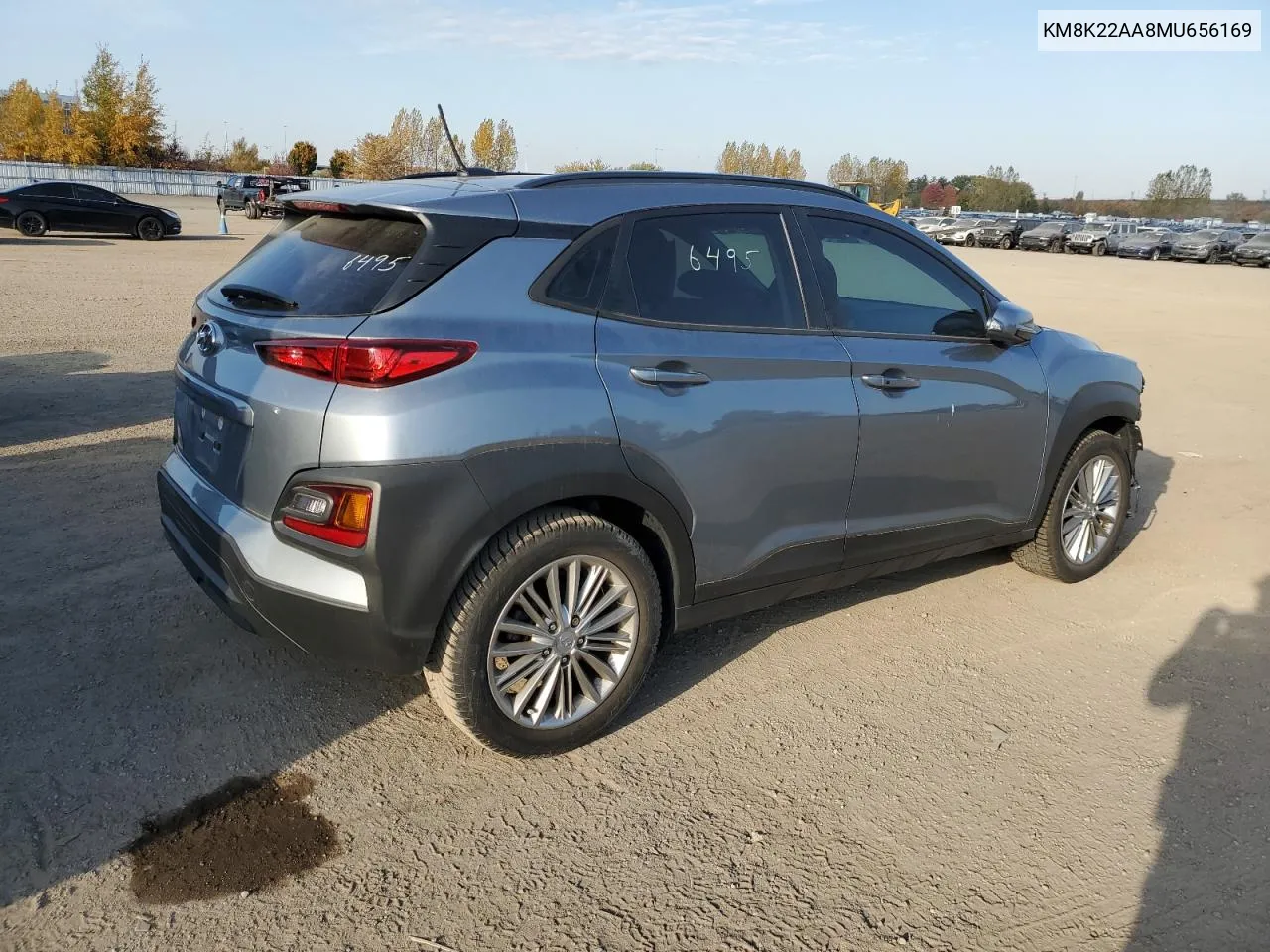 2021 Hyundai Kona Sel VIN: KM8K22AA8MU656169 Lot: 73406384