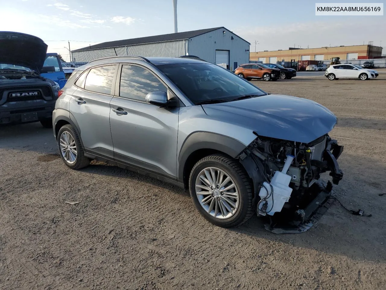 2021 Hyundai Kona Sel VIN: KM8K22AA8MU656169 Lot: 73406384