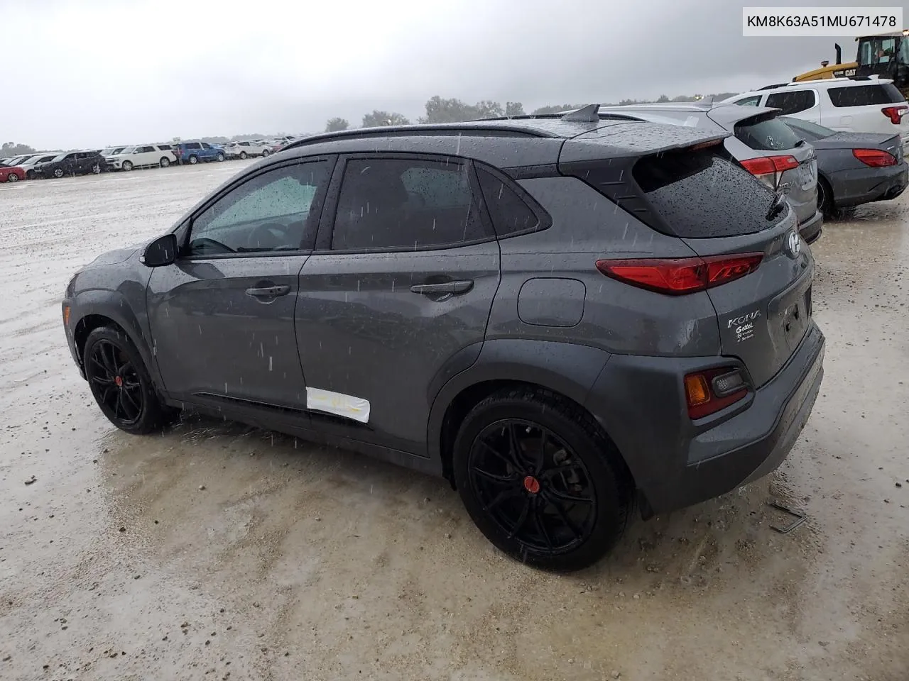 2021 Hyundai Kona Night VIN: KM8K63A51MU671478 Lot: 74240174