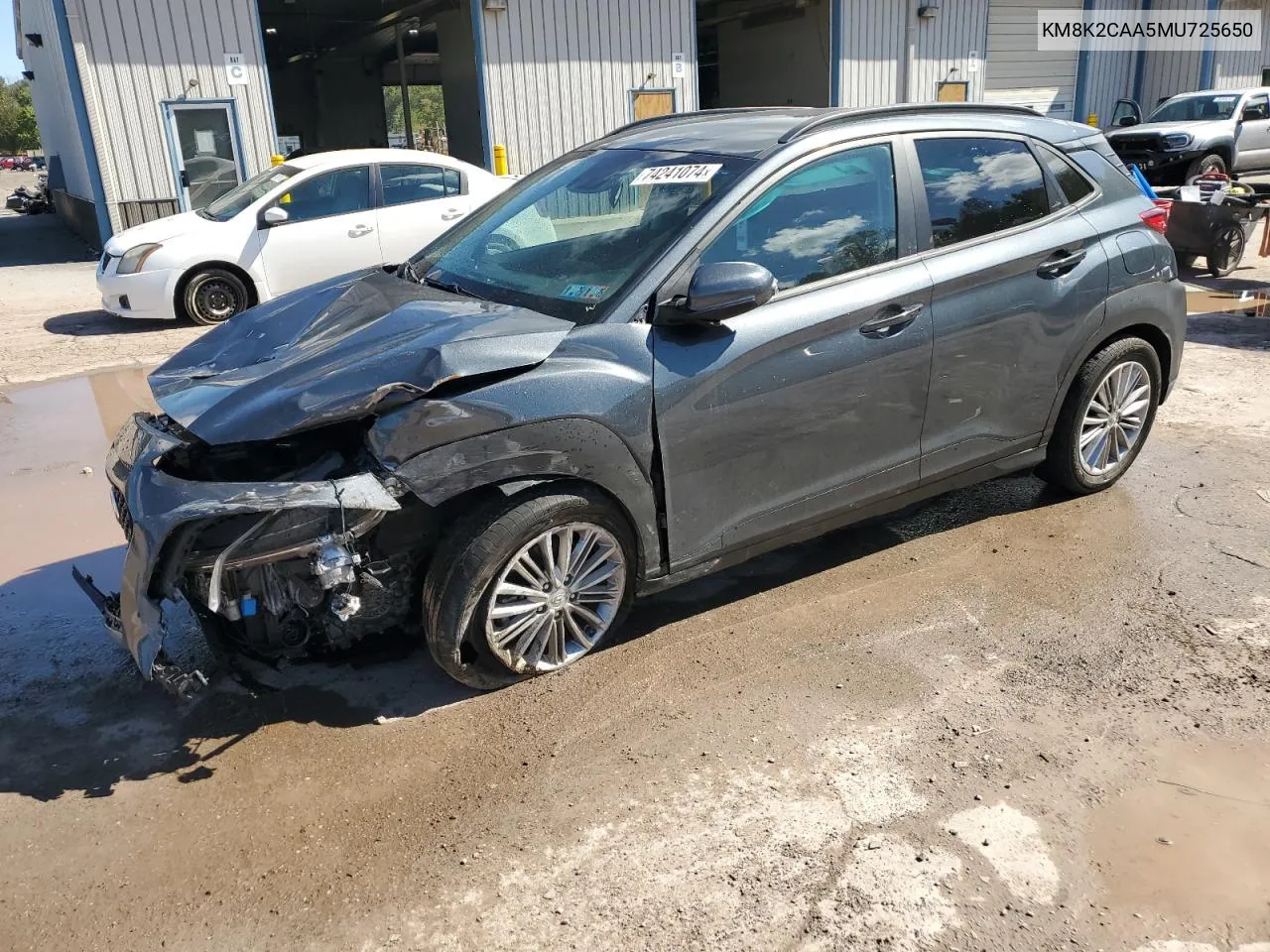 2021 Hyundai Kona Sel VIN: KM8K2CAA5MU725650 Lot: 74241074