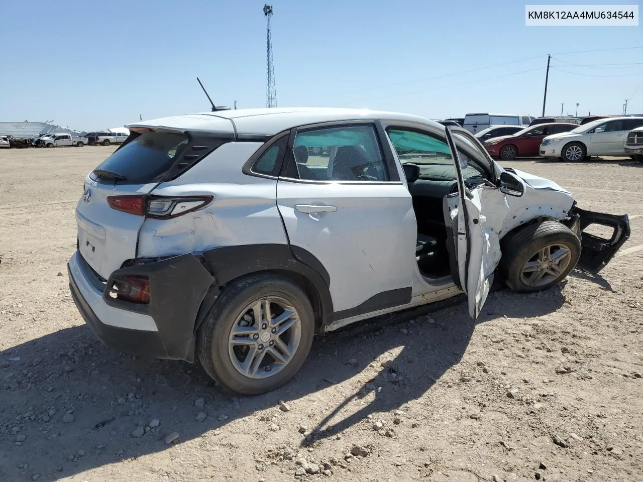 2021 Hyundai Kona Se VIN: KM8K12AA4MU634544 Lot: 74490264