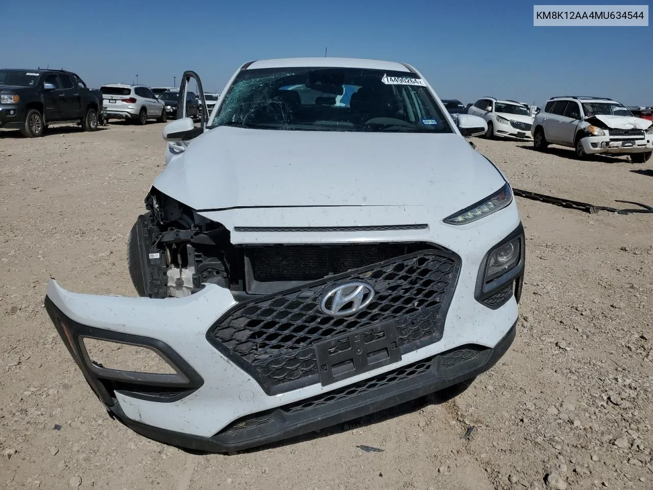 2021 Hyundai Kona Se VIN: KM8K12AA4MU634544 Lot: 74490264