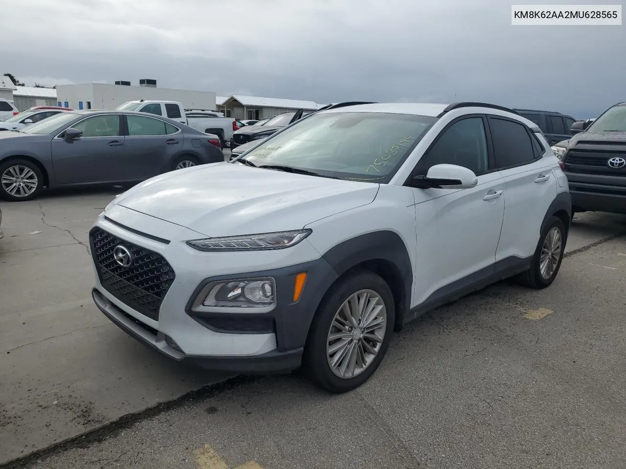 2021 Hyundai Kona Sel Plus VIN: KM8K62AA2MU628565 Lot: 75035194