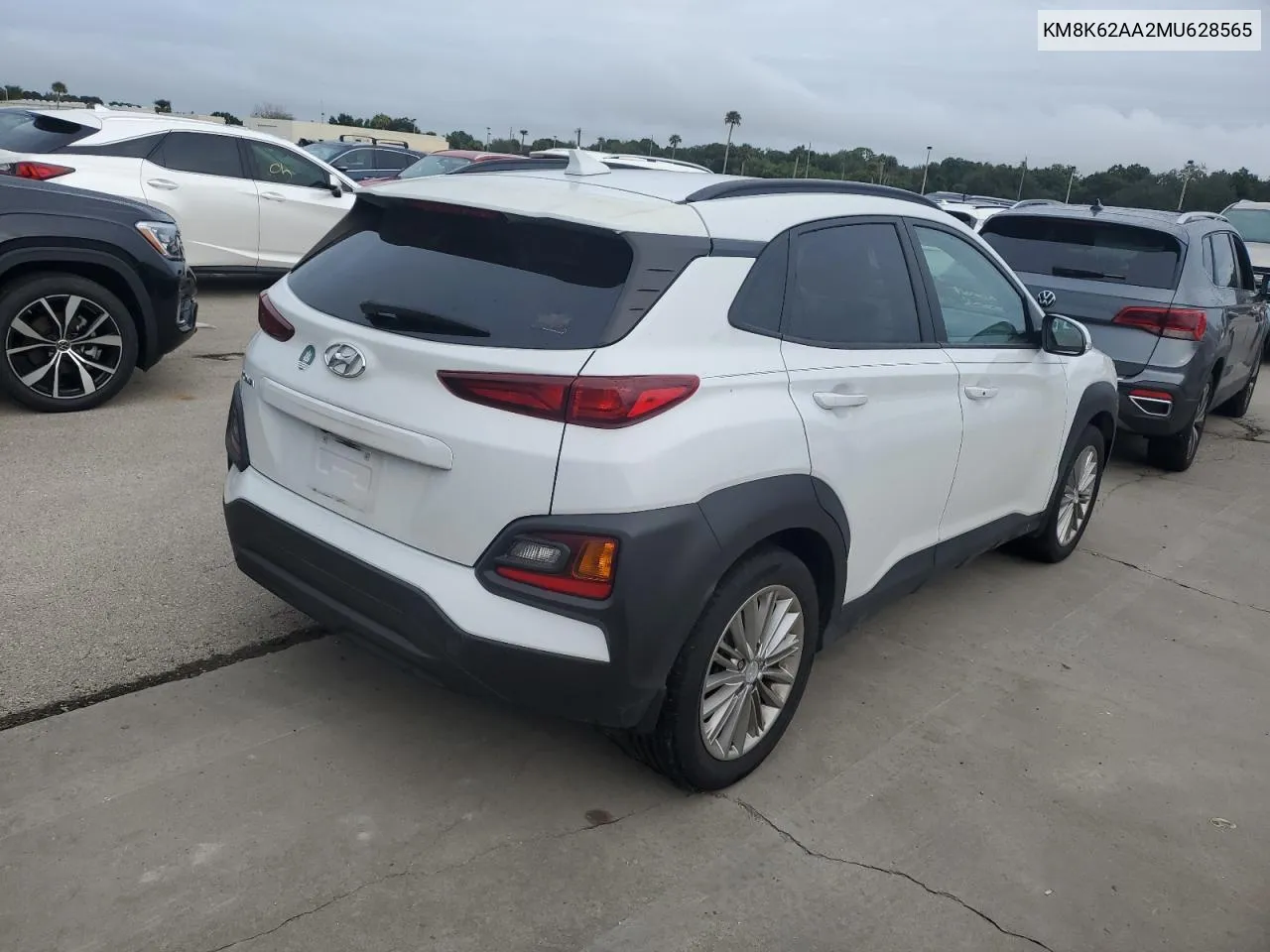 2021 Hyundai Kona Sel Plus VIN: KM8K62AA2MU628565 Lot: 75035194