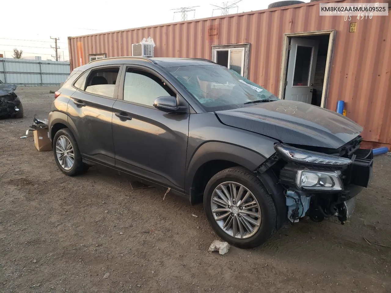 2021 Hyundai Kona Sel Plus VIN: KM8K62AA5MU609525 Lot: 75196424