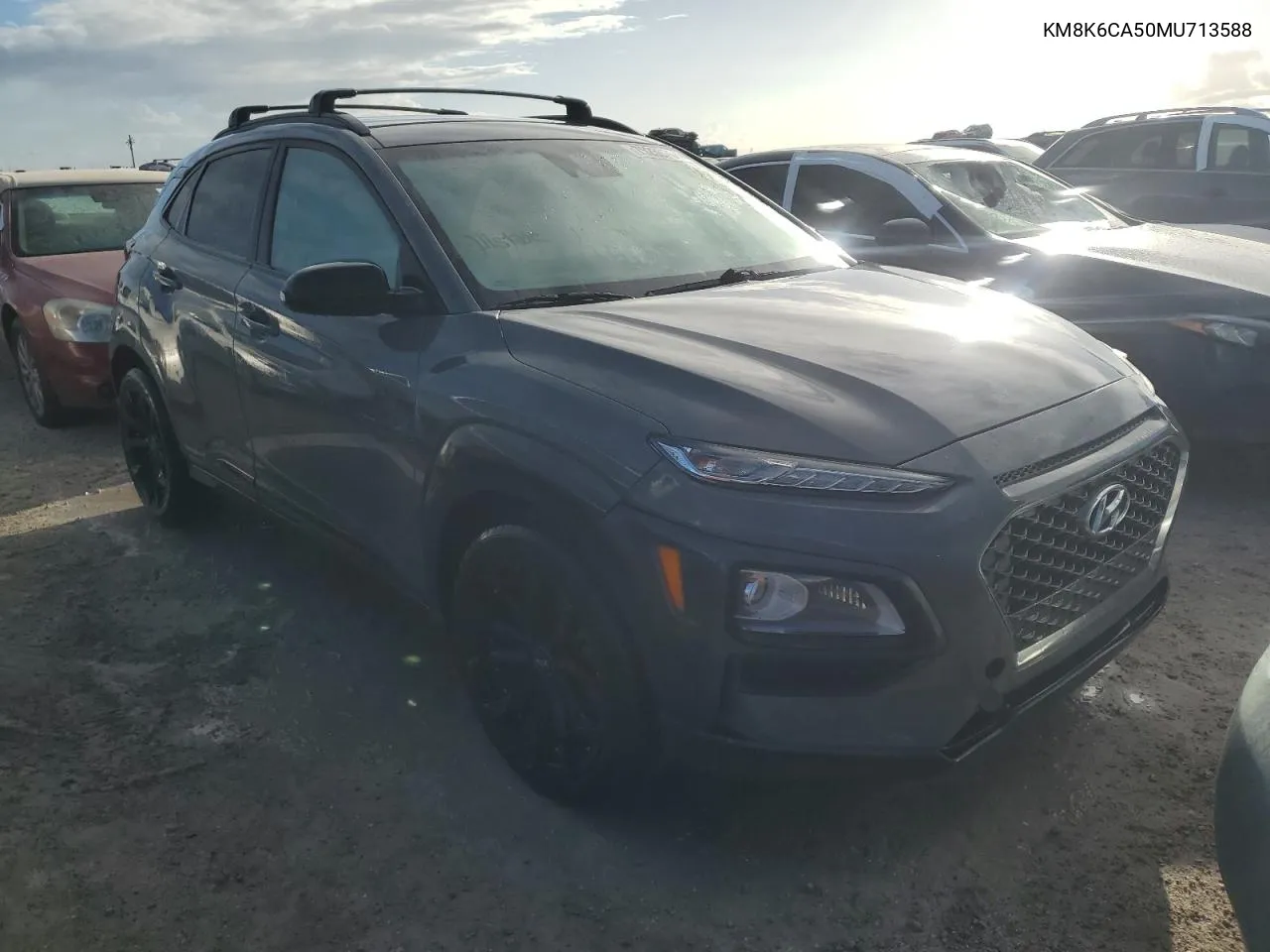 2021 Hyundai Kona Night VIN: KM8K6CA50MU713588 Lot: 75230764