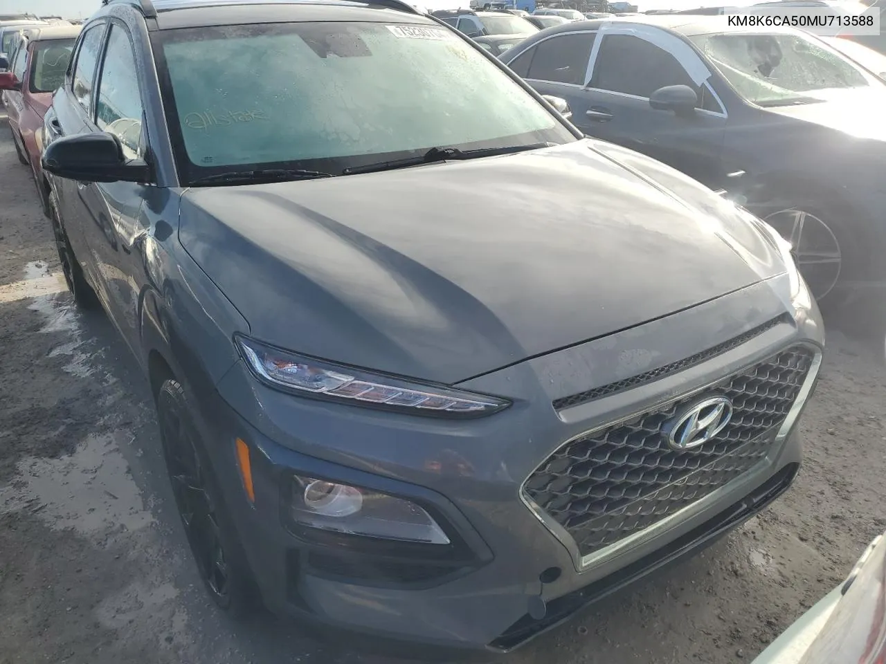 2021 Hyundai Kona Night VIN: KM8K6CA50MU713588 Lot: 75230764