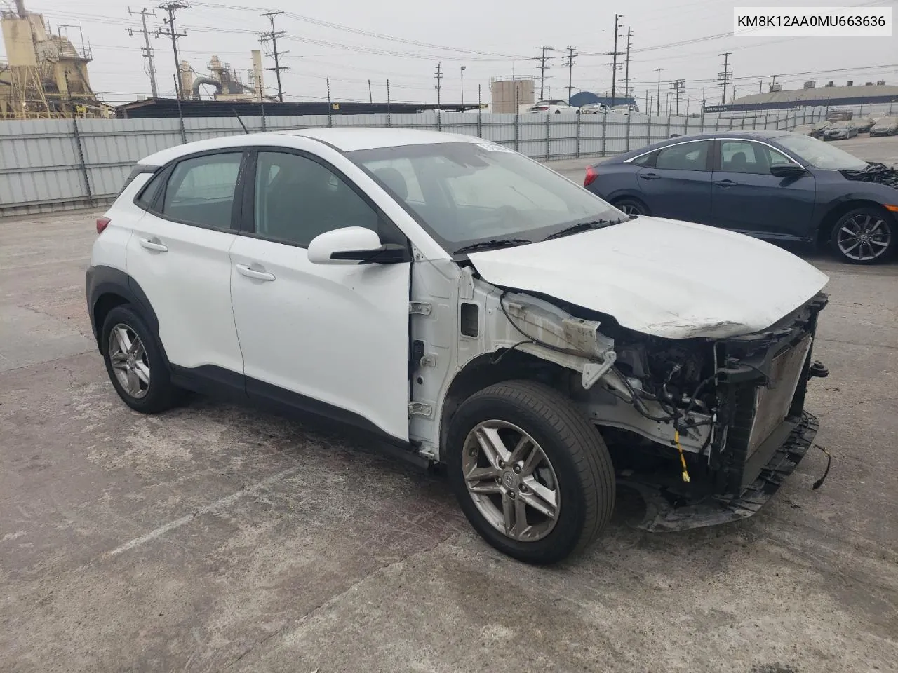 KM8K12AA0MU663636 2021 Hyundai Kona Se