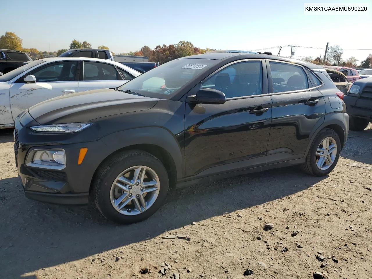 2021 Hyundai Kona Se VIN: KM8K1CAA8MU690220 Lot: 75522024