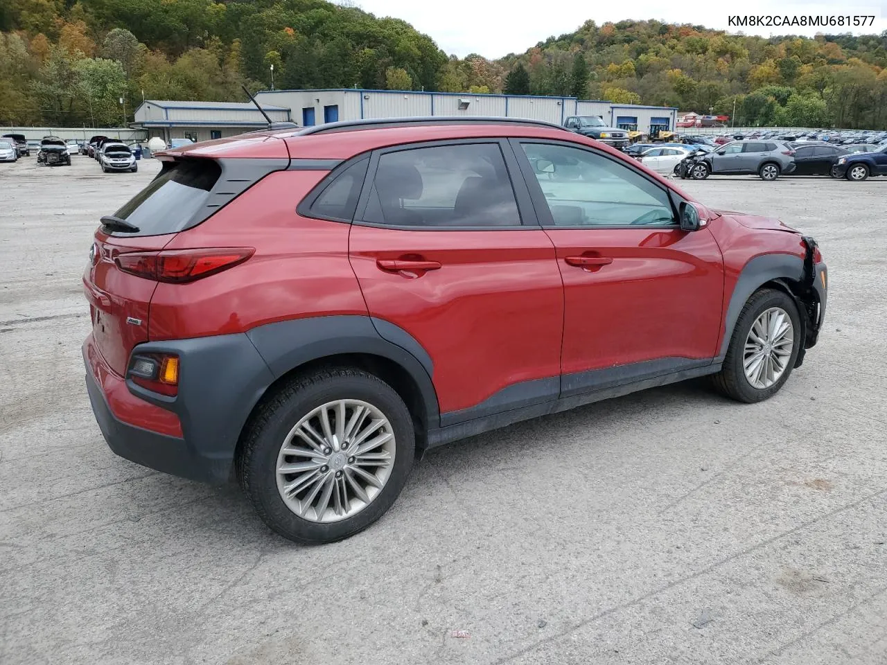 2021 Hyundai Kona Sel VIN: KM8K2CAA8MU681577 Lot: 75748614