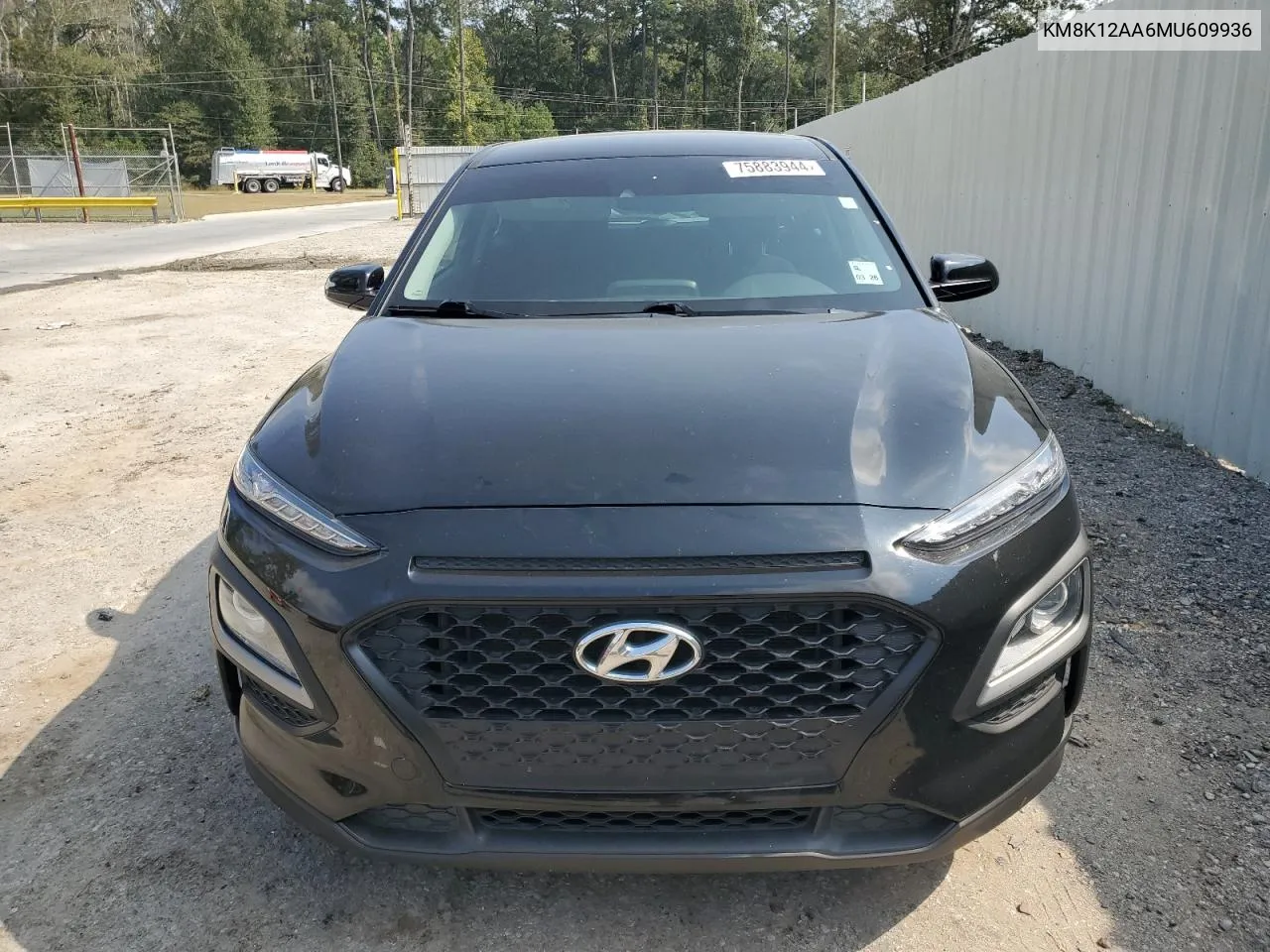 2021 Hyundai Kona Se VIN: KM8K12AA6MU609936 Lot: 75883944