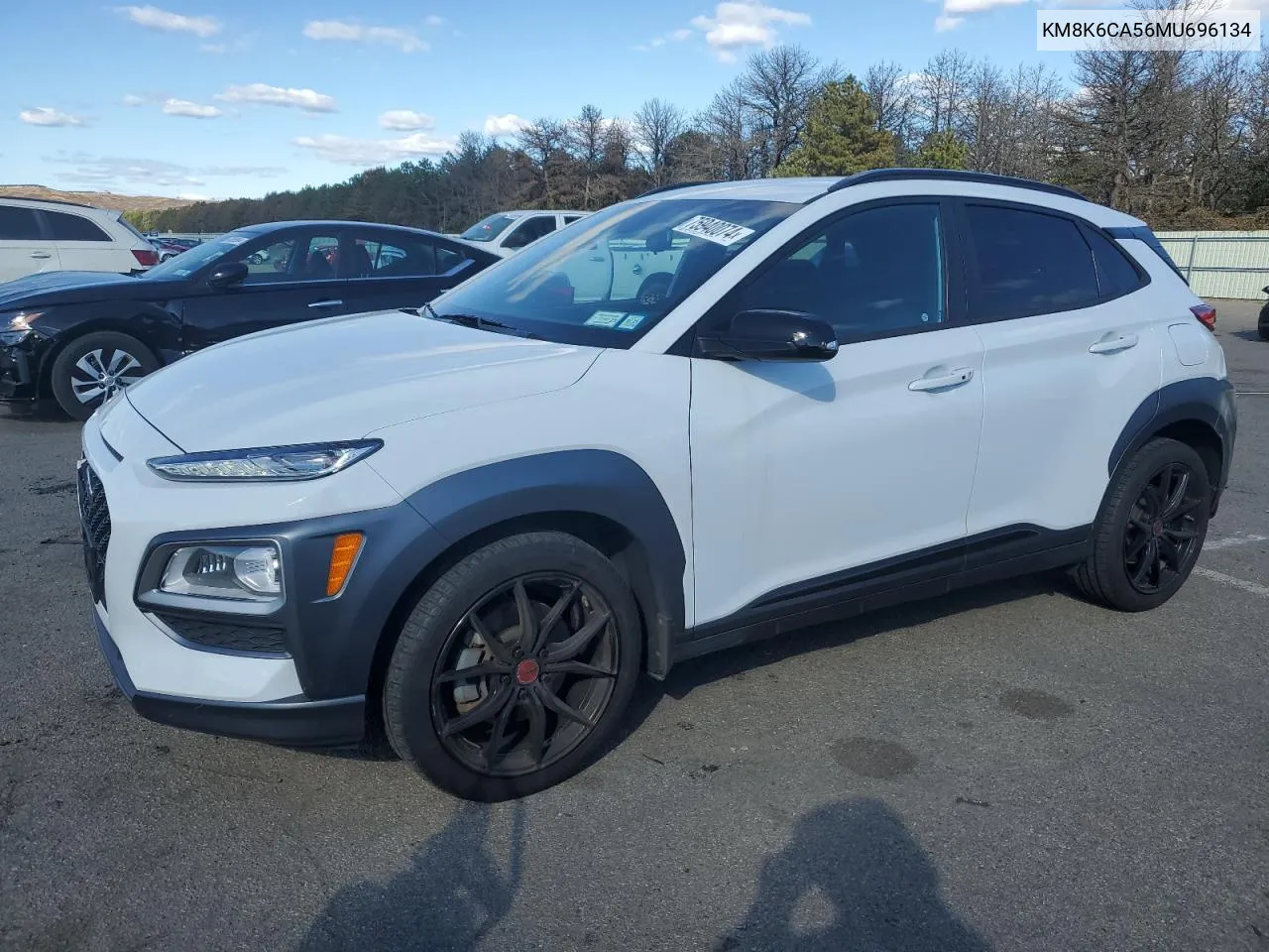 2021 Hyundai Kona Night VIN: KM8K6CA56MU696134 Lot: 75940074