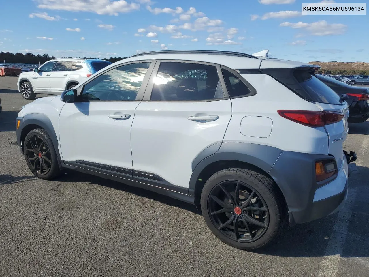 2021 Hyundai Kona Night VIN: KM8K6CA56MU696134 Lot: 75940074