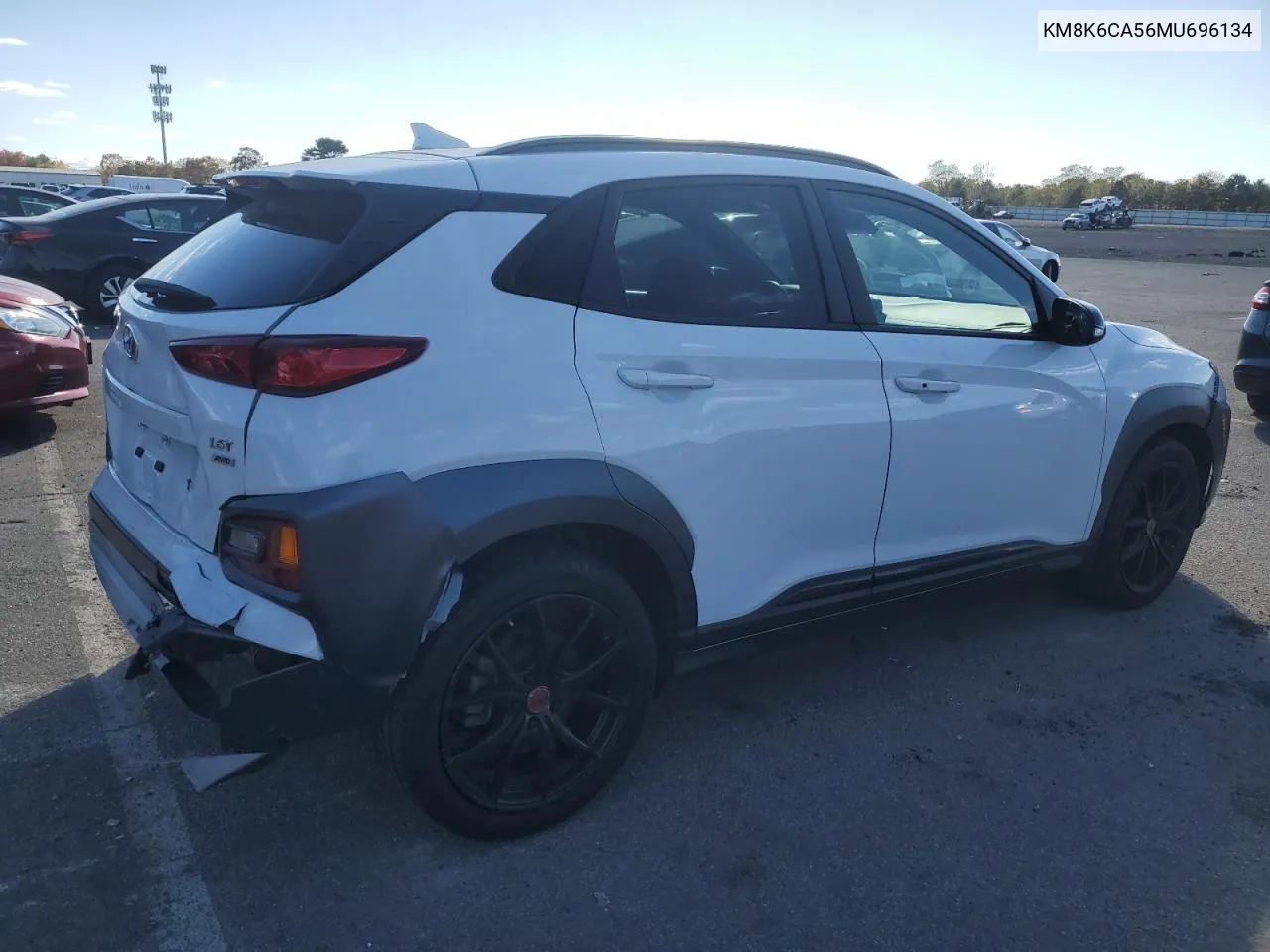 2021 Hyundai Kona Night VIN: KM8K6CA56MU696134 Lot: 75940074