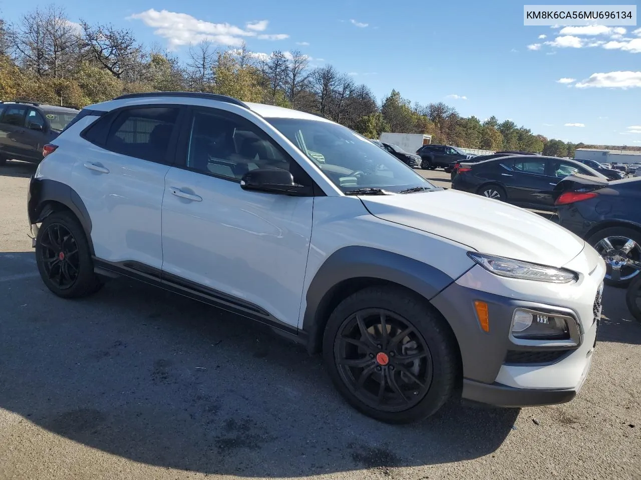 2021 Hyundai Kona Night VIN: KM8K6CA56MU696134 Lot: 75940074