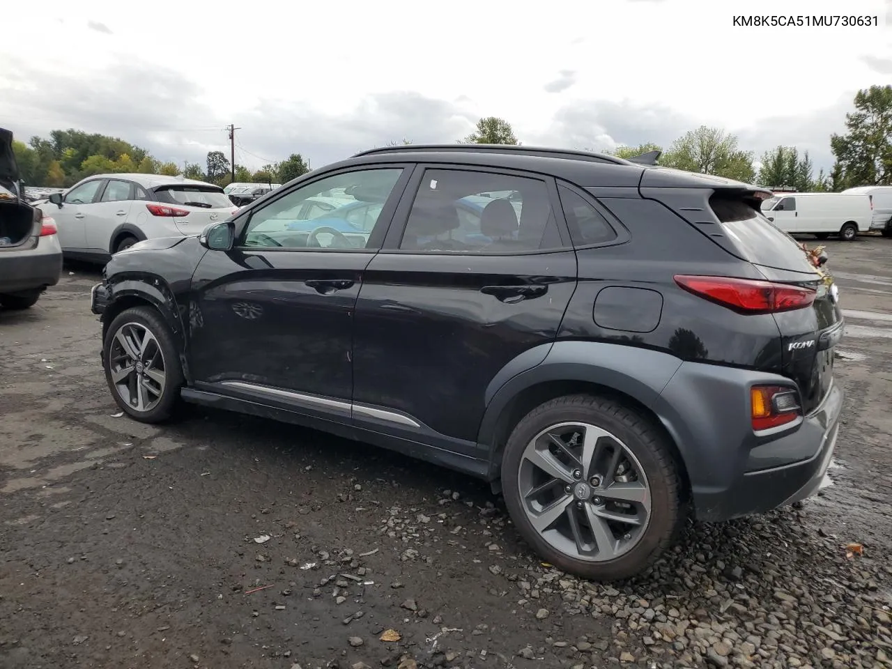 2021 Hyundai Kona Ultimate VIN: KM8K5CA51MU730631 Lot: 76121434