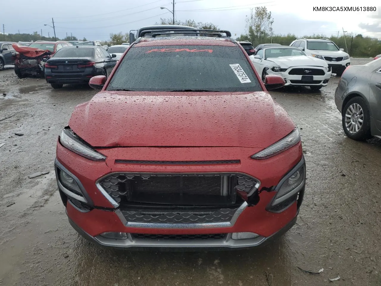 2021 Hyundai Kona Limited VIN: KM8K3CA5XMU613880 Lot: 76347574