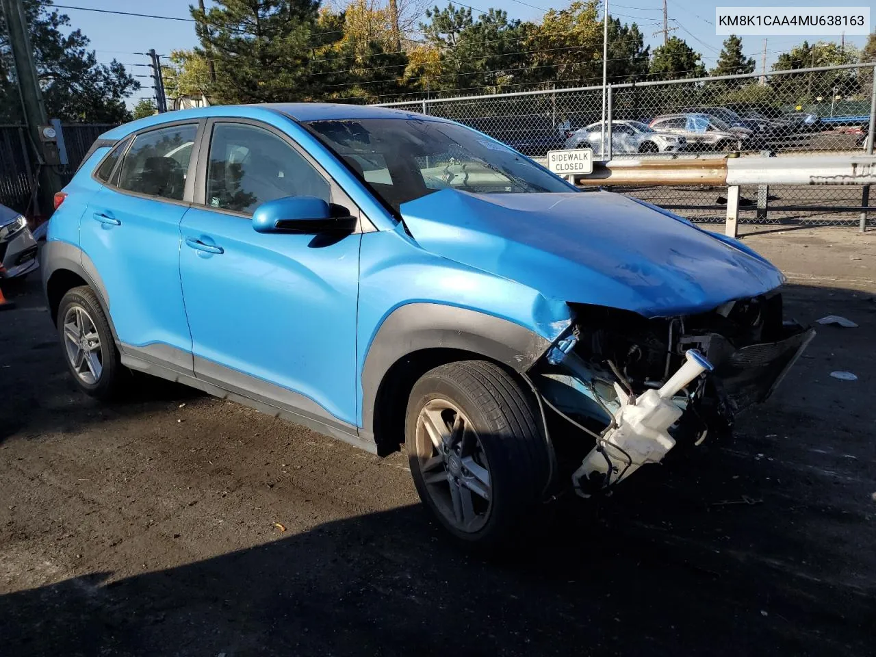 KM8K1CAA4MU638163 2021 Hyundai Kona Se