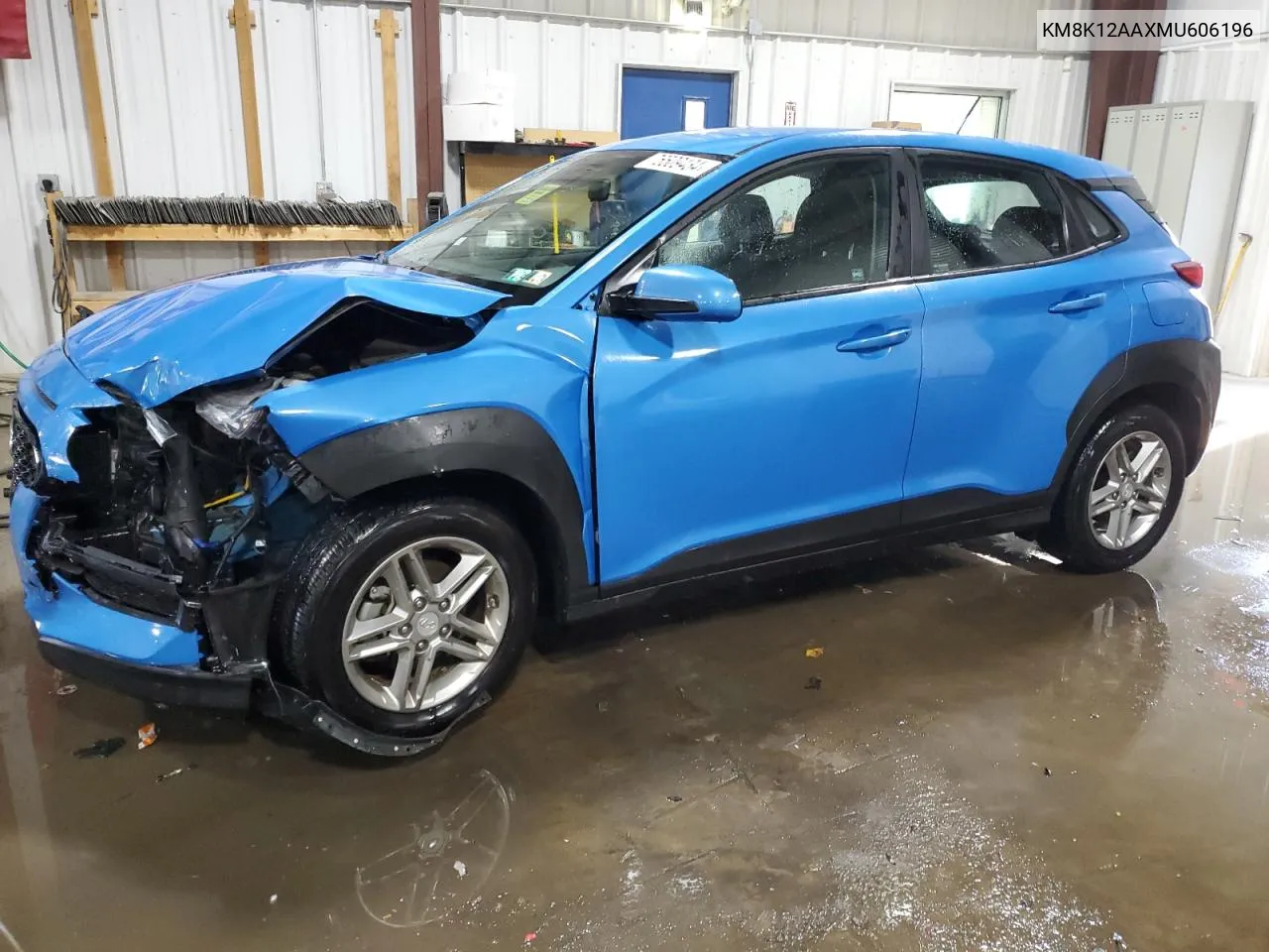 2021 Hyundai Kona Se VIN: KM8K12AAXMU606196 Lot: 76509434