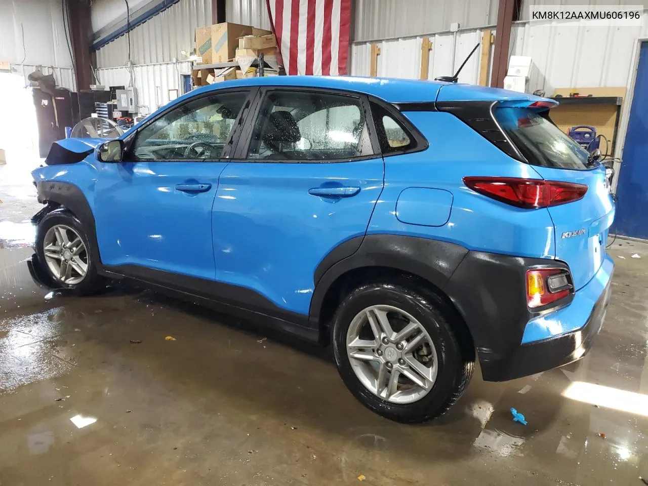 2021 Hyundai Kona Se VIN: KM8K12AAXMU606196 Lot: 76509434