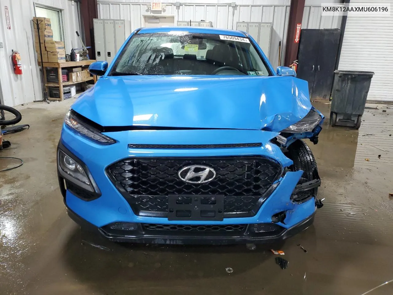 2021 Hyundai Kona Se VIN: KM8K12AAXMU606196 Lot: 76509434