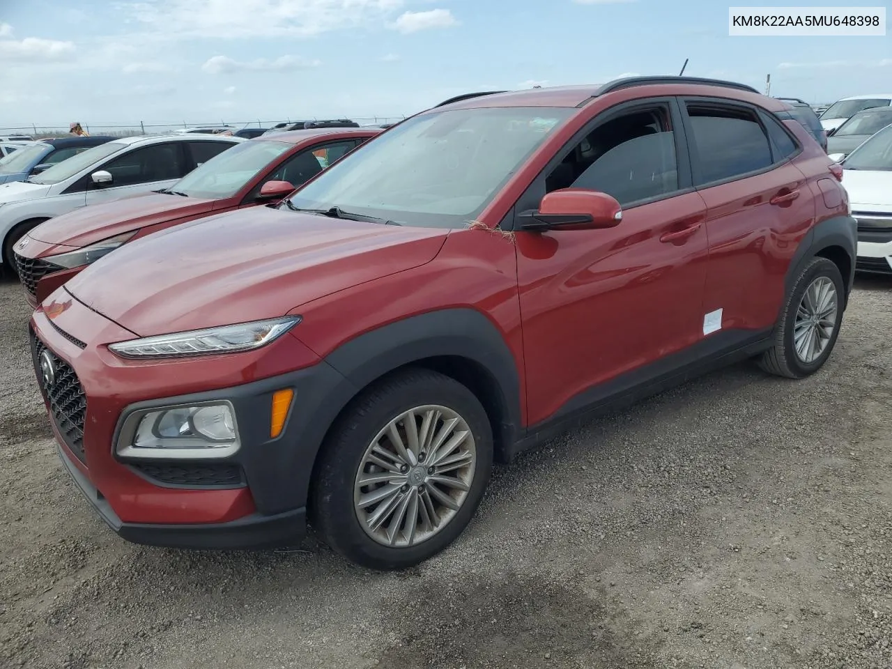 2021 Hyundai Kona Sel VIN: KM8K22AA5MU648398 Lot: 76536854