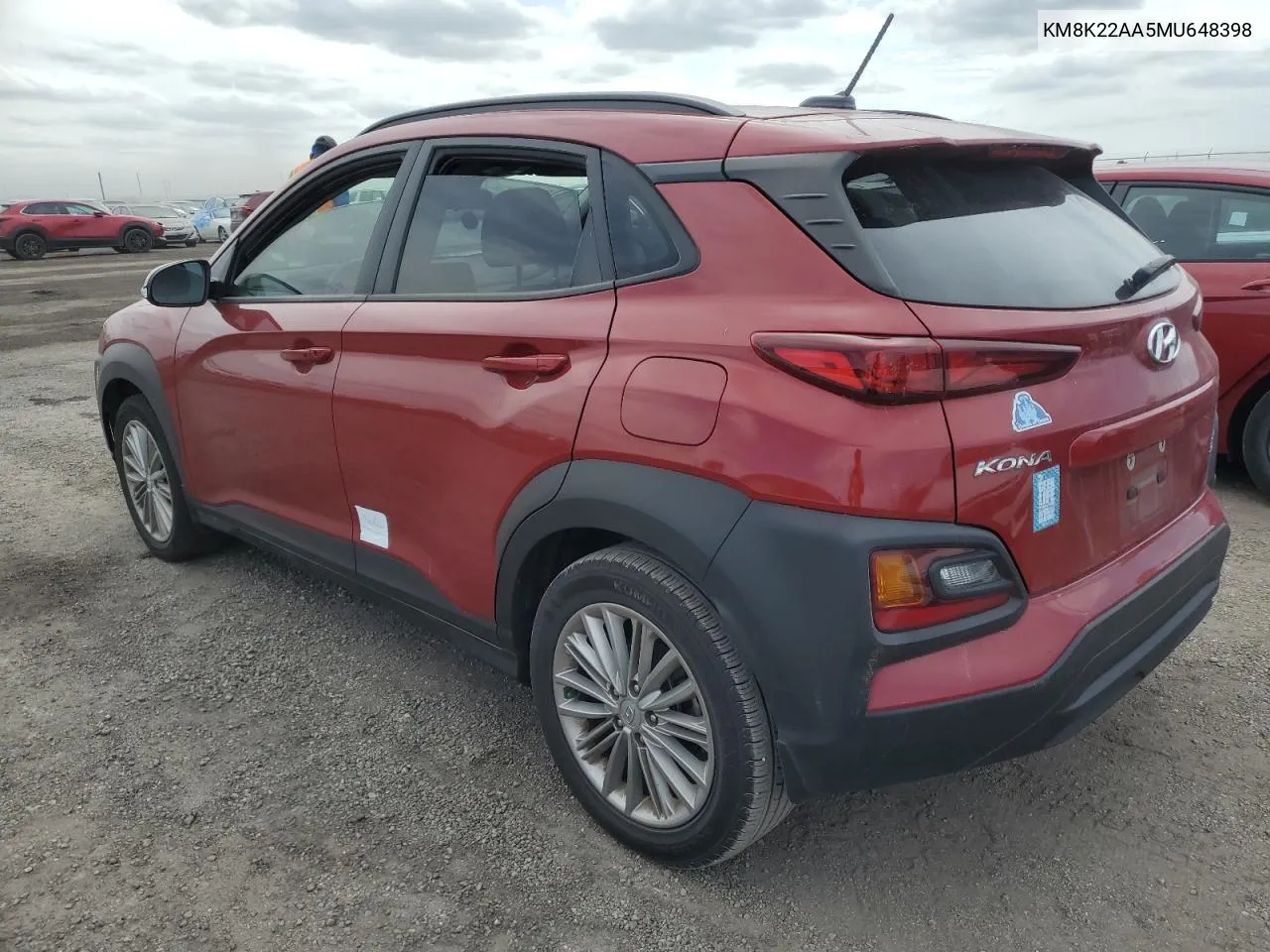 2021 Hyundai Kona Sel VIN: KM8K22AA5MU648398 Lot: 76536854