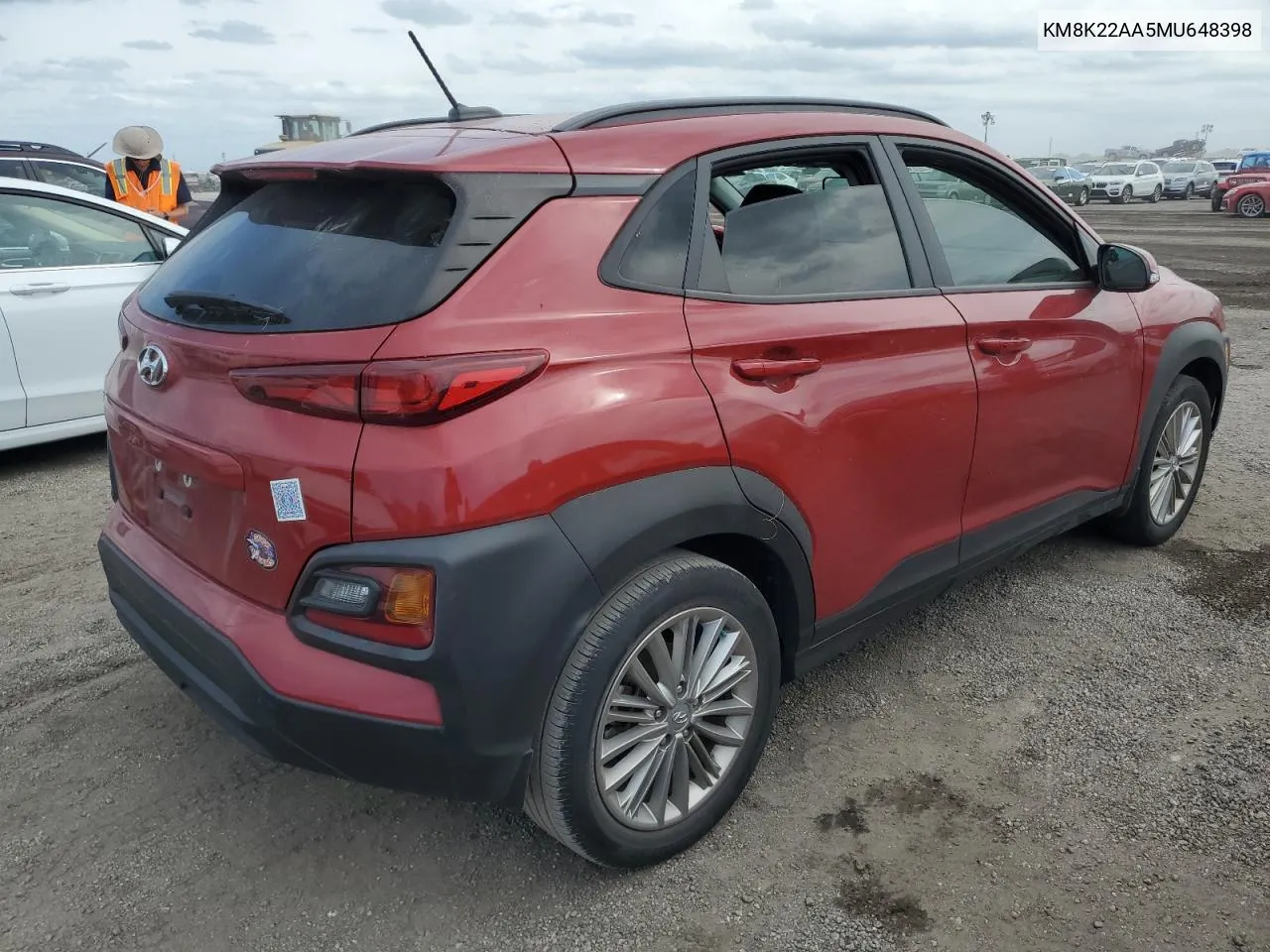 2021 Hyundai Kona Sel VIN: KM8K22AA5MU648398 Lot: 76536854