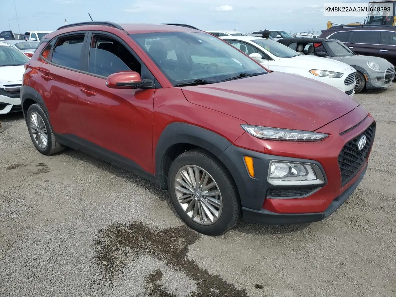 2021 Hyundai Kona Sel VIN: KM8K22AA5MU648398 Lot: 76536854