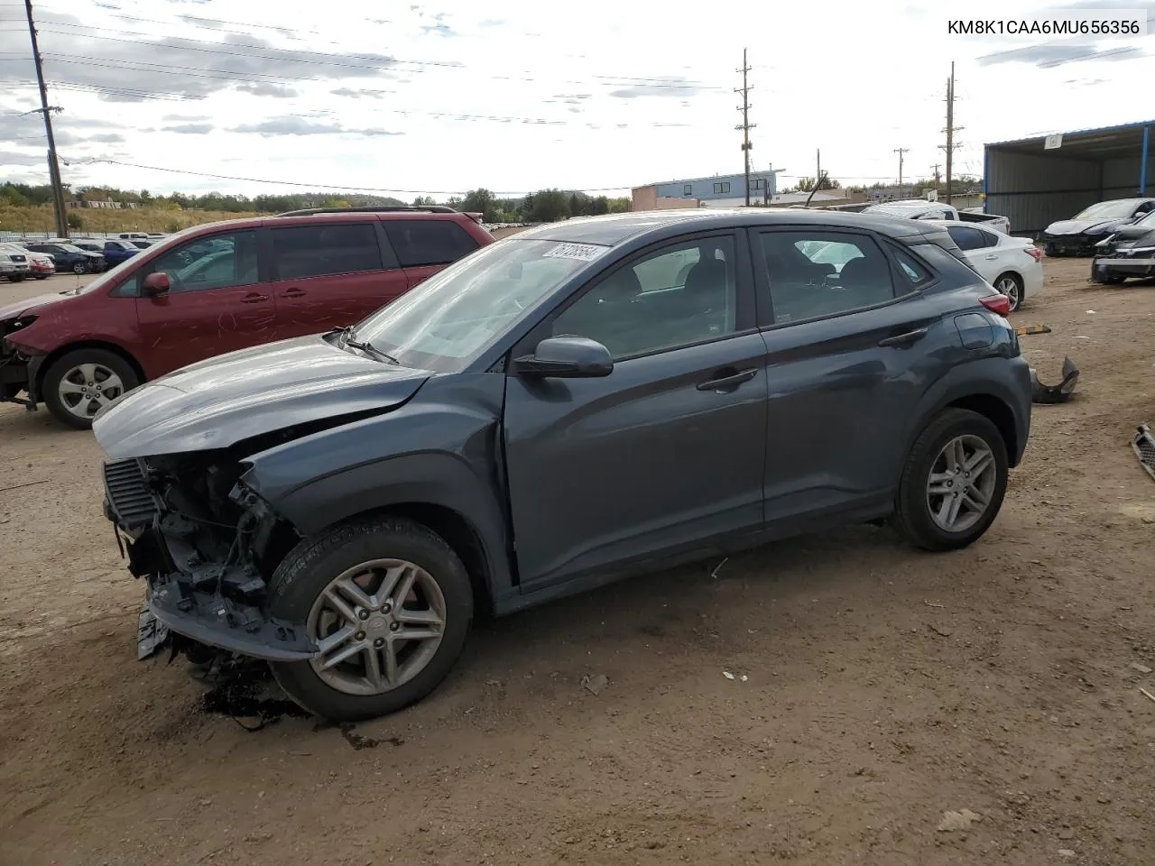 2021 Hyundai Kona Se VIN: KM8K1CAA6MU656356 Lot: 76728564