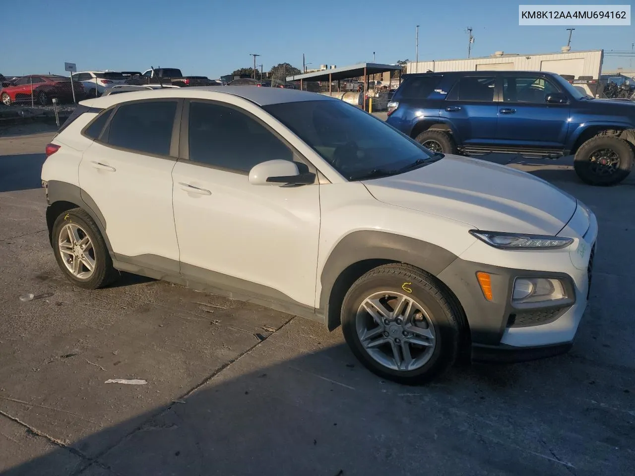 2021 Hyundai Kona Se VIN: KM8K12AA4MU694162 Lot: 77149114